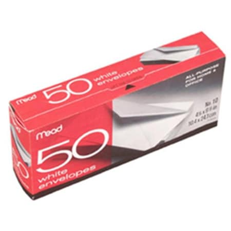 Mead Products Mead Products Mea75050 Envelopes Plain No 10 50 Ct MEA75050